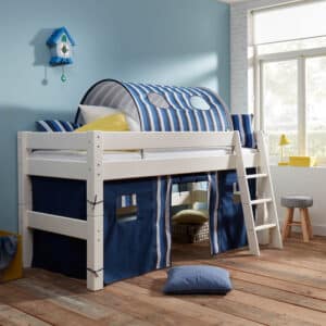 LAHE half-tall children’s bed 90 x 200 cm - sloped ledder