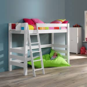 LAHE tall children’s bed 90 x 200 cm - sloped ledder