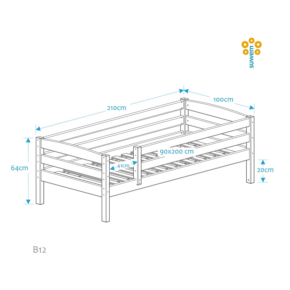 B12-2.jpg FANTAZY lastevoodi turvapiiretega 90x200 cm - Image 2