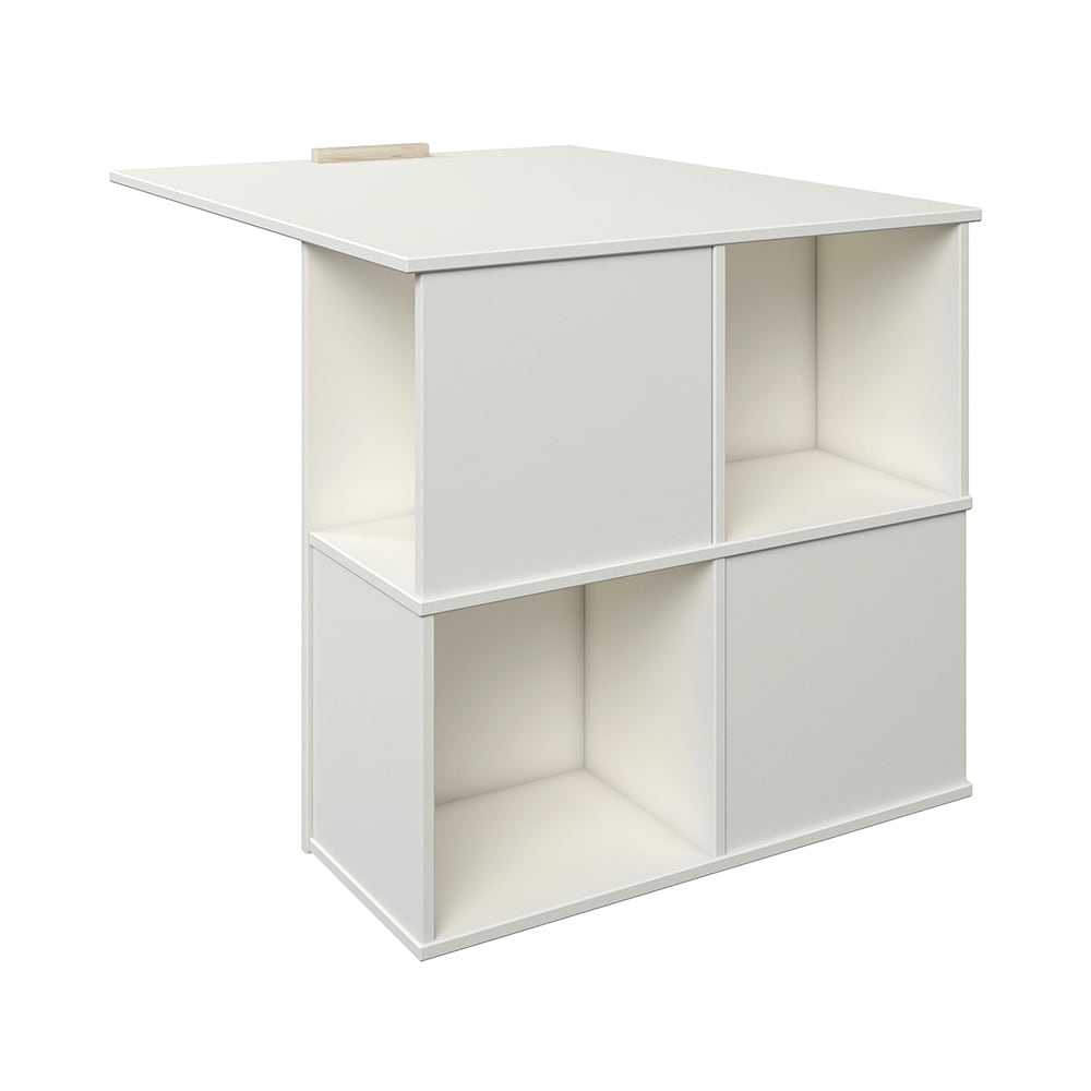 ST22W-D-S-K-7.jpg Robin poolkõrge voodi 90x200 cm kummuti, riiuli ja väljatõmmatava lauaga - Image 6