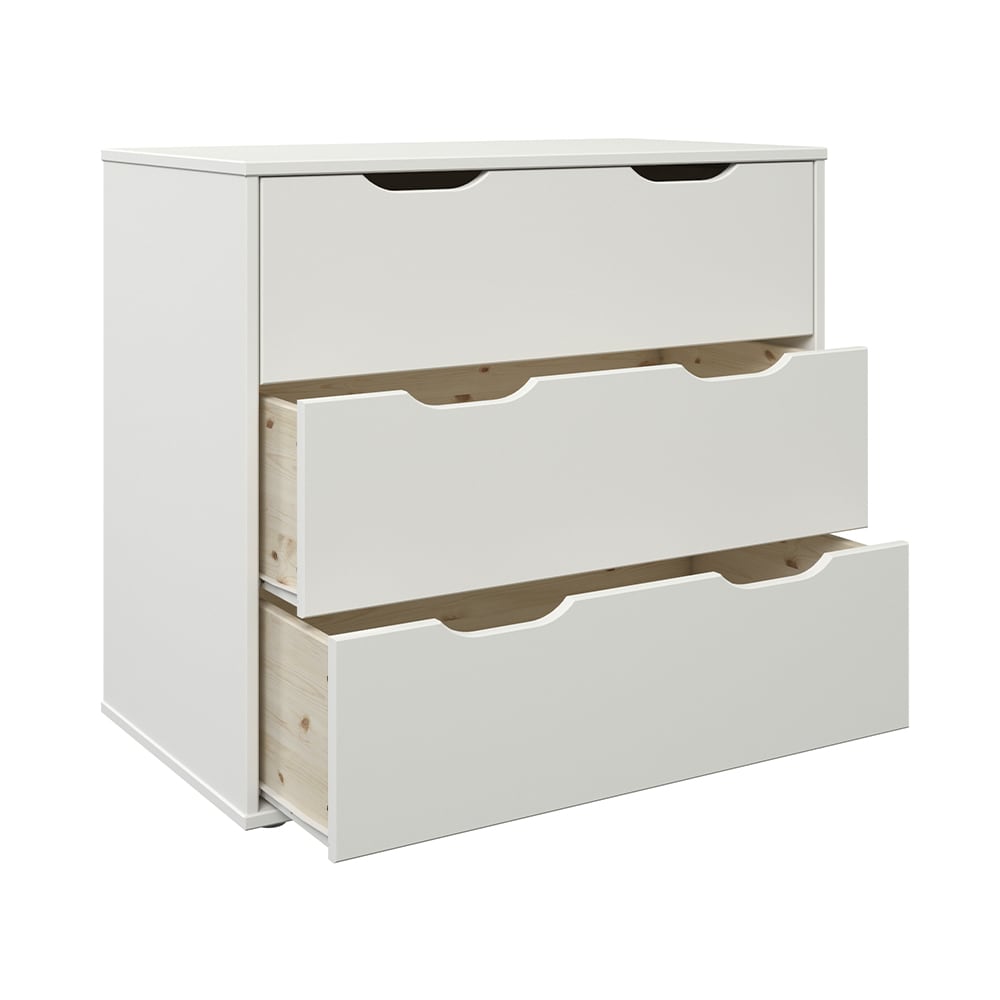 ST22W-S-K-3.jpg Robin poolkõrge voodi 90x200 cm kummuti ja riiuliga - Image 3